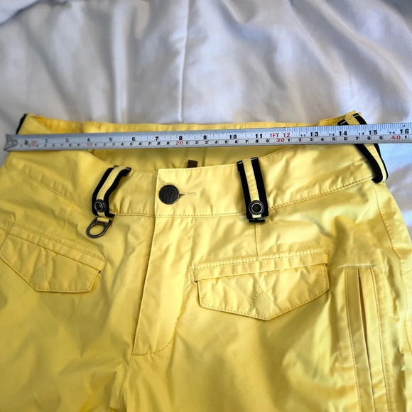 BONFIRE Snowboard pants. Yellow, size small - Picture 9 of 13